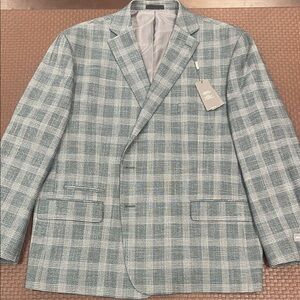 Michael Kors Men's plus size green Plaid Blazer